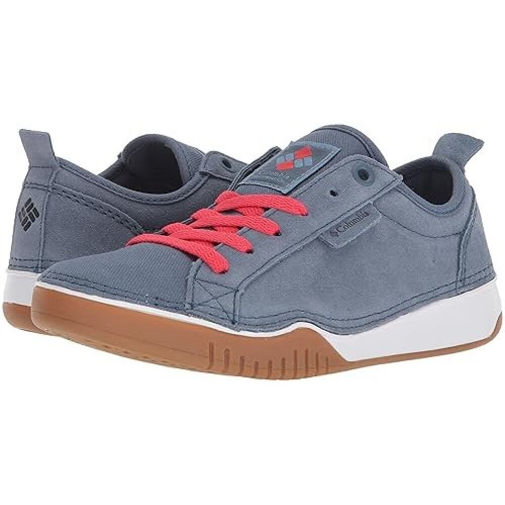 NEW Columbia 4647-441 Women's Bridgeport Denim Blue w Red Laces Sneaker Sz 10.5